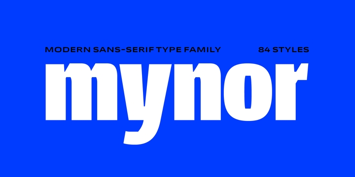 Mynor Regular Font preview